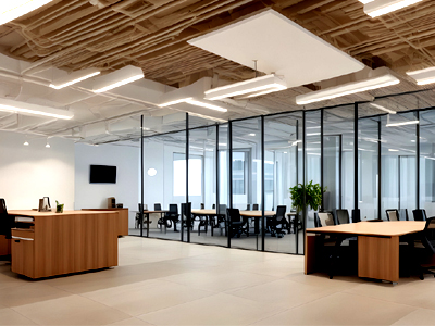 acoustic panel use in commercial building